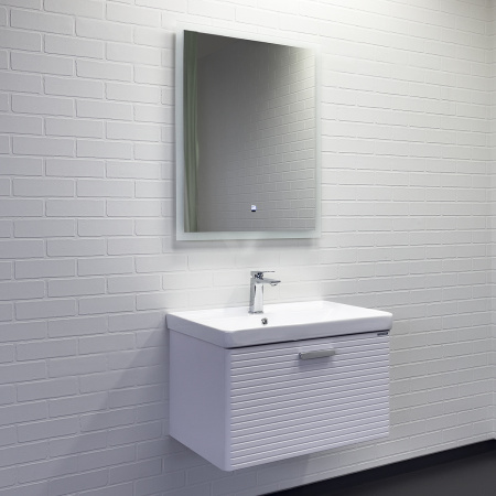 Тумба с раковиной Comfortу Танжер 00-00019565CF белая матовая фото