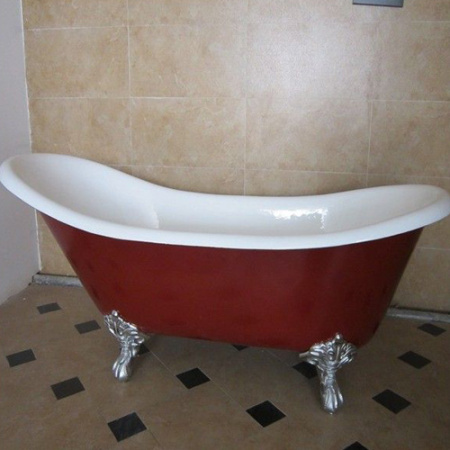 Чугунная ванна Magliezza Gracia Cr Red 170x76 на ножках фото