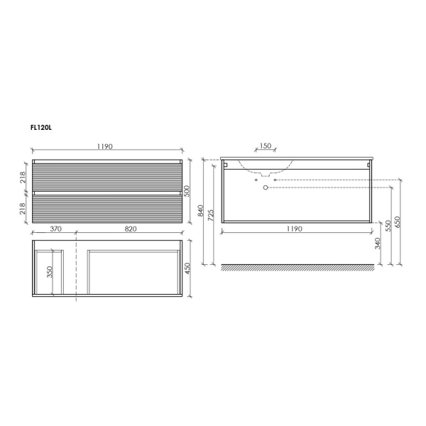 Тумба под раковину Sancos Folk FL120LW белая фото
