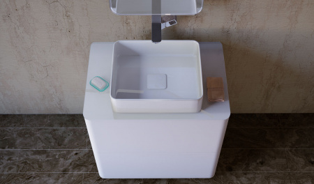 Тумба под раковину Raval Pure 75 Pur.01.75/N/W фото