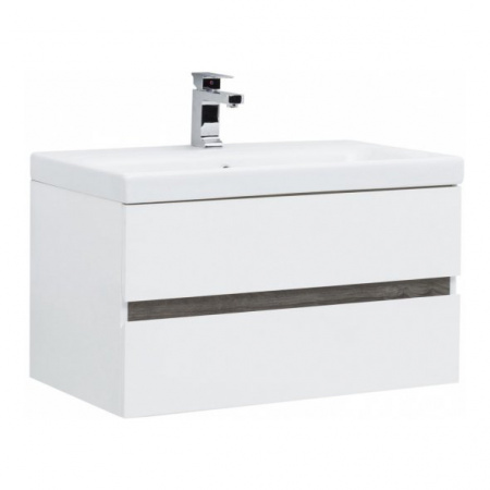 Тумба с раковиной Aquanet Беркли 80 00254290 + 00246880 фото