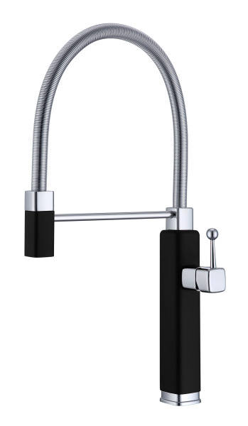 Смеситель для кухни Vincea VKF-101MB черный матовый фото