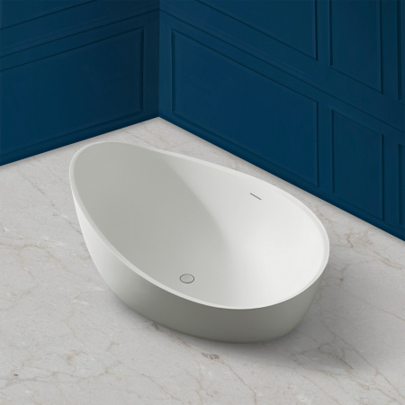 Ванна из искусственого камня Abber Stein AS9639 180x110 белая матовая фото