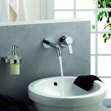 Смеситель для раковины настенный Kludi Zenta 382440575 18 см фото