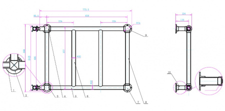 Полотенцесушитель водяной Boheme Palazzo 712 фото