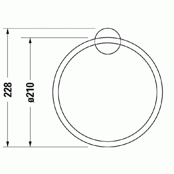 Полотенцедержатель Duravit Starck T 0099471000 фото