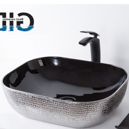 Накладная раковина CeramaLux Luxe Line D1302H020 50,5х40,5 фото