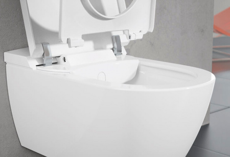Подвесной унитаз с функцией биде Villeroy & Boch ViClean V0E100R1 фото