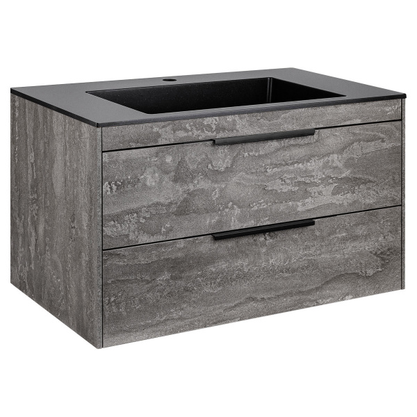 Тумба под раковину Vincea Chiara 2D VMC-2C2800GS G.Stone 80 см фото