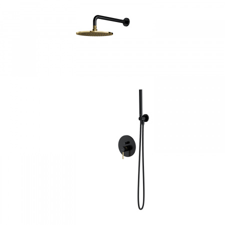 Душевая система для скрытого монтажа Omnires Y SYSY18BLGL черный/золото фото