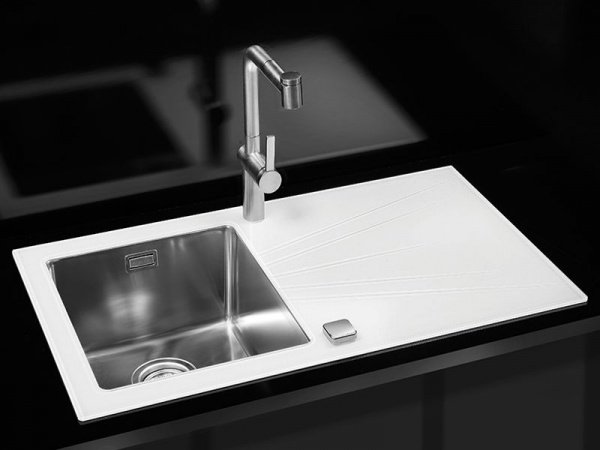 Мойка для кухни Alveus Karat 10 белый 860X500 правая фото