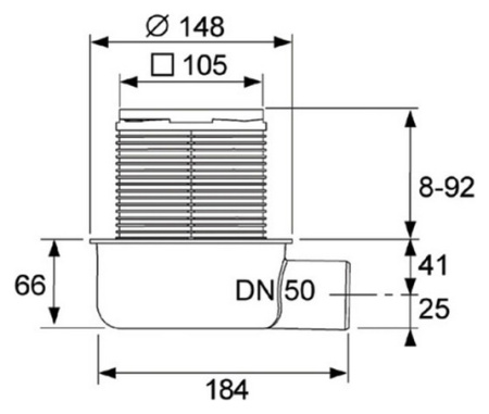 Душевой трап TECE TECEdrainpoint S 50 готовое решение фото