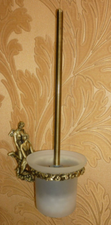 Ершик для унитаза Art&Max Romantic AM-B-0811-B бронза фото