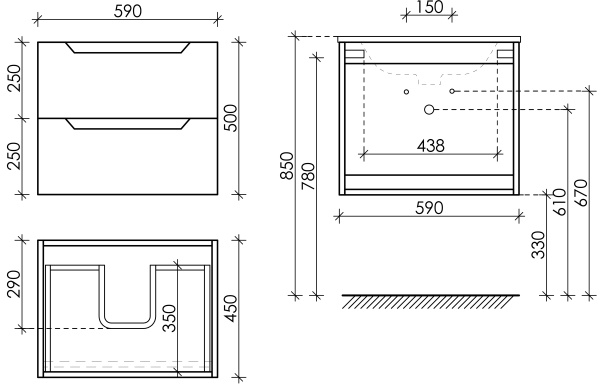 Тумба под раковину Sancos Norma 2.0 NR2.060W белый глянец фото