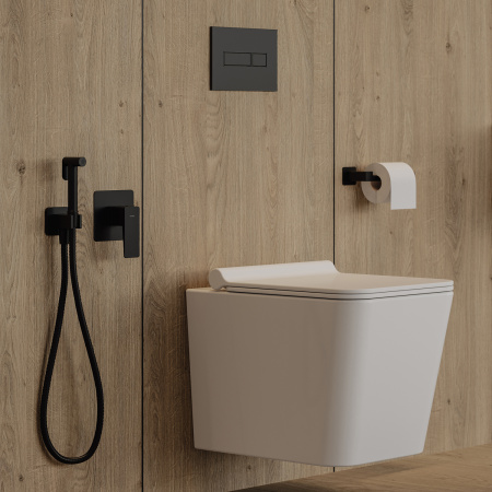 Держатель для туалетной бумаги Omnires Nelson NL80510BL черный фото