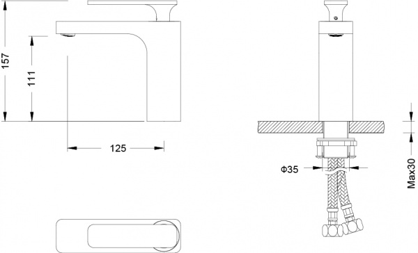Смеситель для раковины Timo Torne 4361/00-16F фото