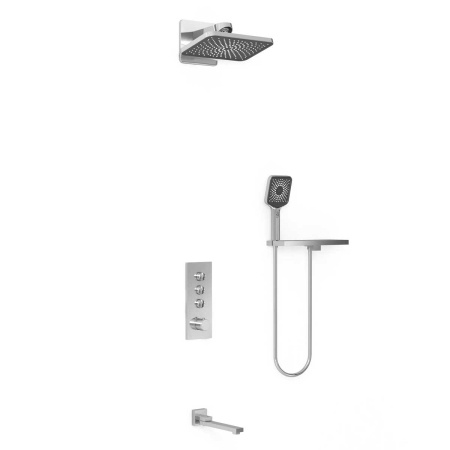 Душевая система скрытого монтажа с термостатом Vincea Inspire VSFW-433TI4RCH хром фото