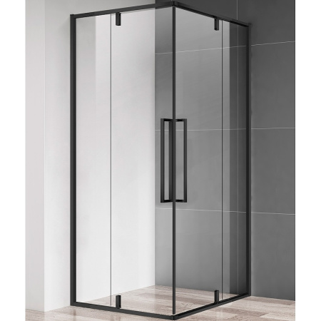 Душевой уголок AQUAme AQM7102-2-9 90x90 черный фото