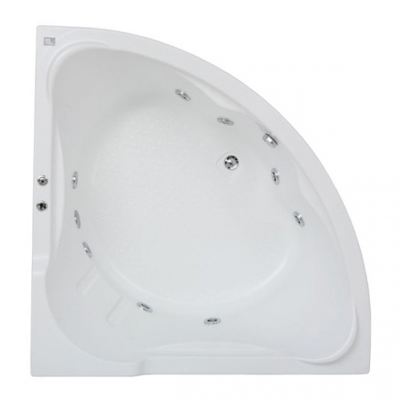 Ванна акриловая с гидромассажем Bas Ирис 150х150 фото