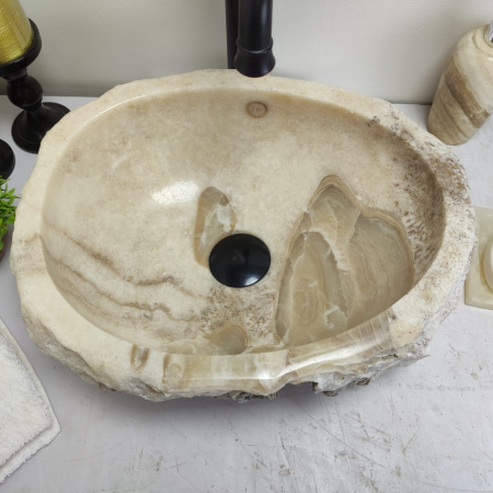 Накладная раковина из оникса Erozy BL EO-00722 (41*32*15см) фото