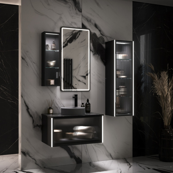 Шкаф-пенал EQUIL Stoune ppSTOUNE36.R/L-35 дуб черный фото