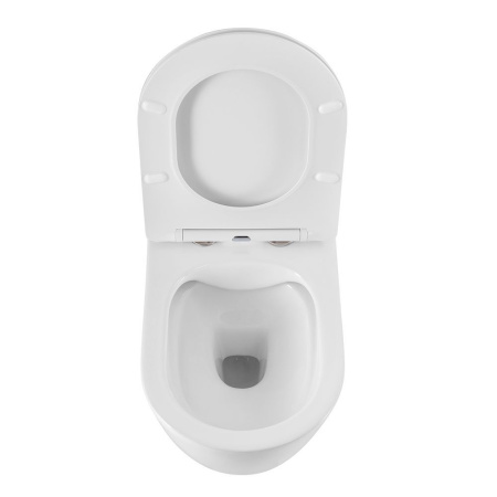 Унитаз подвесной безободковый Art&Max Romantic AM213CHR/SC с сиденьем фото