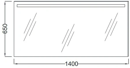 Зеркало с подсветкой и подогревом Jacob Delafon EB1420-NF 140x65 фото
