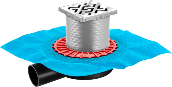 Душевой трап Berges Wasserhaus Zentrum Antik 091364 10 х 10 см, хром фото