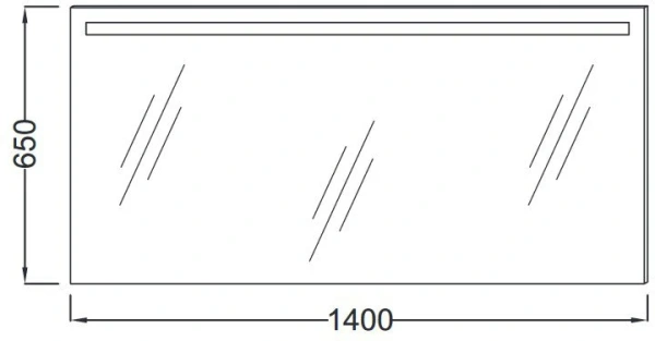 Зеркало с подсветкой и подогревом Jacob Delafon EB1420-NF 140x65 фото