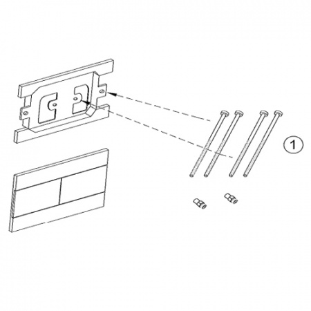 Смывная клавиша Jacob Delafon E4316-CP хром фото
