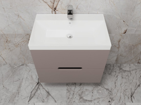 Тумба под раковину Style Line Матис 70 ЛС-00002297 тауп темный фото