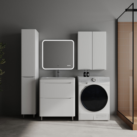 Тумба под раковину Style Line Бергамо мини 70 СС-00002506 антискрейтч, белый глянец фото