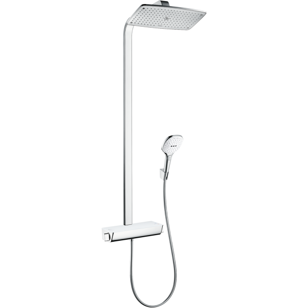 Душевая система (стойка) Hansgrohe Raindance Select Showerpipe 360 1jet 27112400 хром/белый фото