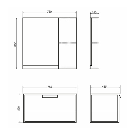 Зеркало-шкаф Comforty Вена Бонн-75 00-00008473 фото
