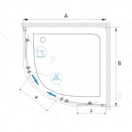 Душевой уголок RGW Classik CL-54 В 32095400-14 100x100 фото