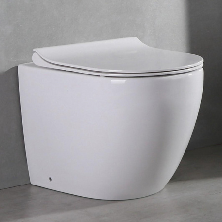 Унитаз приставной CeramaLux NS-3176 с сиденьем soft close фото