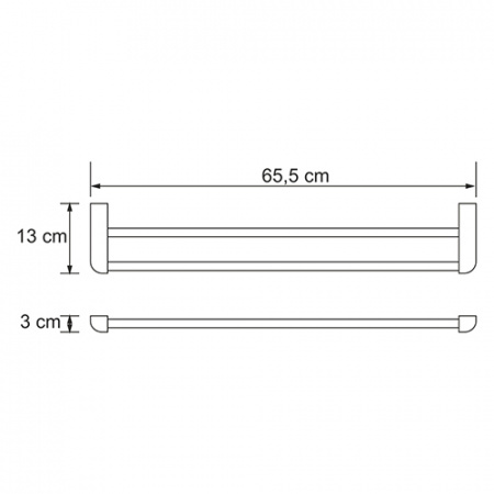 Полотенцедержатель WasserKRAFT Kammel К-8340 фото