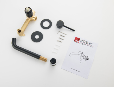 Настенный смеситель для раковины Timo Saona 2372/03SM Черный фото