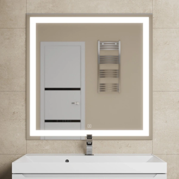 Зеркало с подсветкой и обогревом Uperwood Tanos 291020222 80x80 фото
