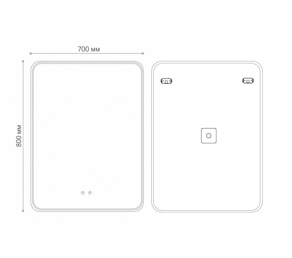 Зеркало с подсветкой и подогревом Grossman ELEGANS-норма 176080 фото