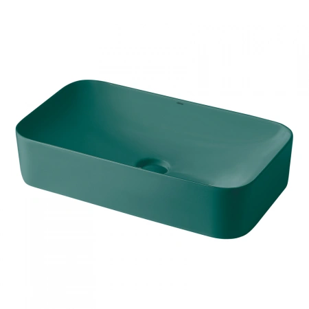 Накладная раковина Abber Rechteck AC2204MDG 60x35 зеленая матовая фото