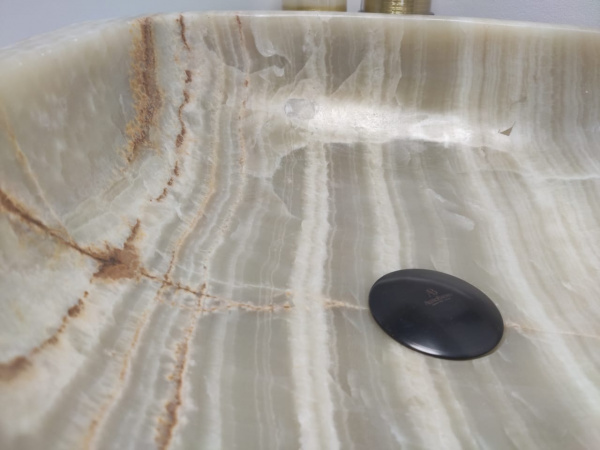 Накладная раковина из оникса Indo Erozy Green EO-00232 фото