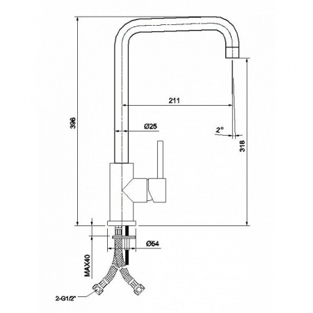 Смеситель для кухни Iddis Kitchen Line K05STL0i05 фото