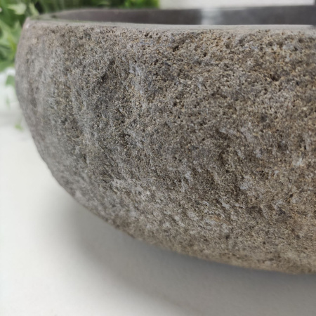 Накладная раковина из речного камня RS01490 (40*33*14) фото