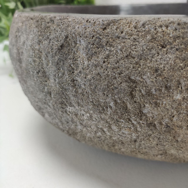 Накладная раковина из речного камня RS01490 (40*33*14) фото