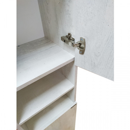 Шкаф-пенал Comforty Верона-35-Н дуб белый фото