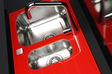 Мойка для кухни Alveus Glassix 20 красный фото