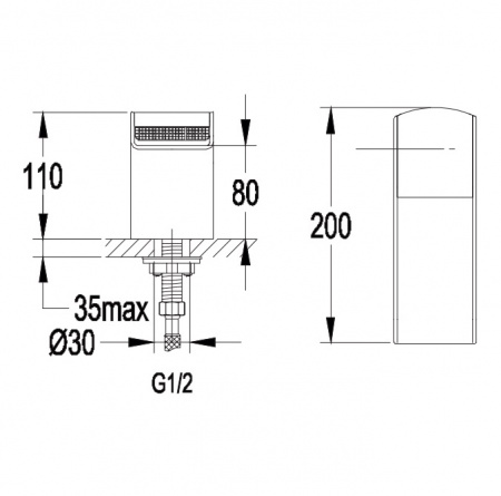 Излив для ванны Omnires Cascade WNCASCADECR фото