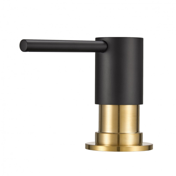 Дозатор для моющего средства Milacio MCU.934.BGD черный/золото фото