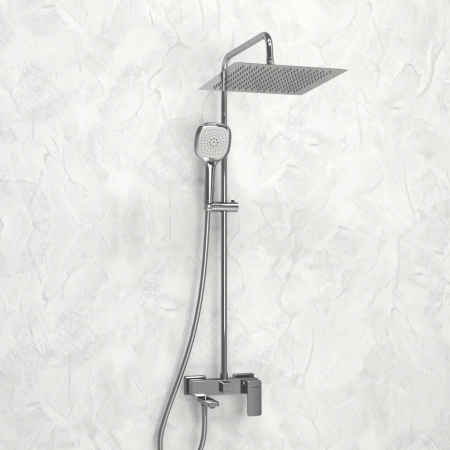 Душевая система (стойка) WasserKRAFT A177.118.065.087.CH хромоникель фото